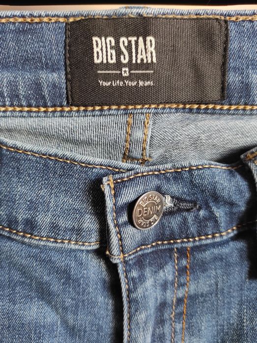 Big Star jeansy męskie W30 L34 proste długie denim S