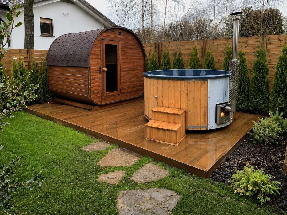 Balia ogrodowa | OD RĘKI | WELLNESS | Ruska Bania | HOT TUB | Gorąca beczka | Jacuzzi