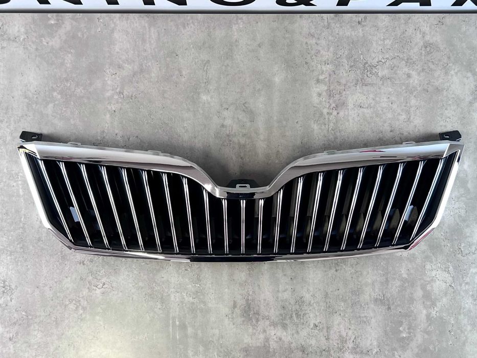 Решітка радіатора ( хром ) - Skoda Superb II ( рест ) 3TD853668A