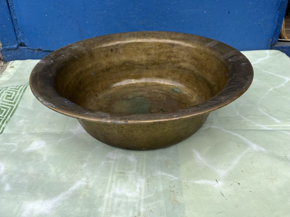 Большая латунная миска, СССР.