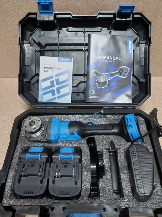 Акумуляторна болгарка безщіткова Zegor AGAX-21BL 2акб 4ампера