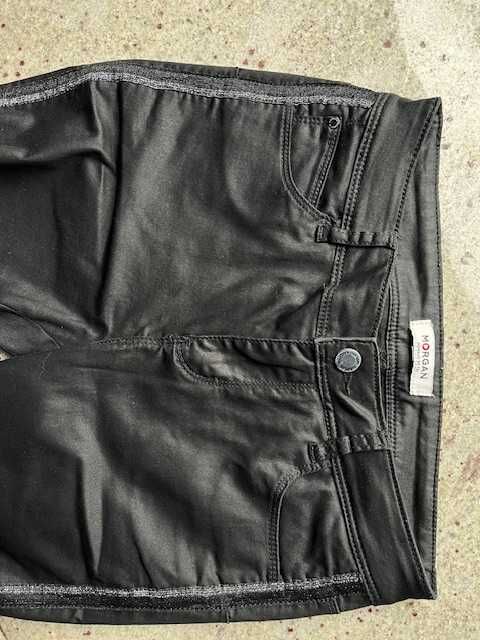 Morgan - elastyczne, eleganckie spodnie z piękną listwą ozdobną