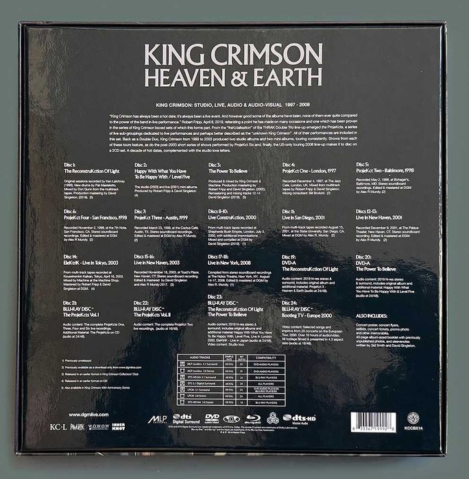 King Crimson_HEAVEN & EARTH: edição de luxo. Como novo.
