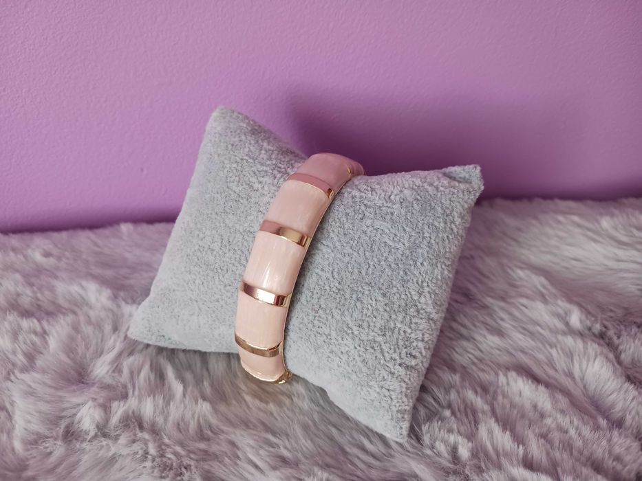 bransoletka sztywna beżowa