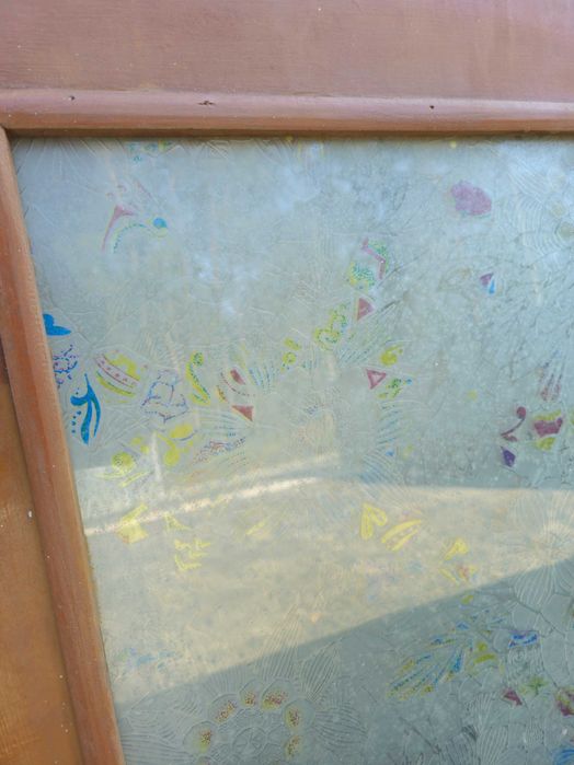 Vitral Janela Madeira Sucupira 1.20mt x97,5cm