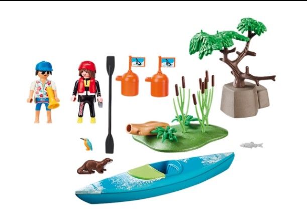 NOVO playmobil 70035 starter pack caiaque - flutua na agua