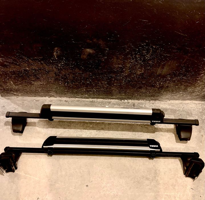Thule Porta-Skis + Barras de Tejadilho (com chave)