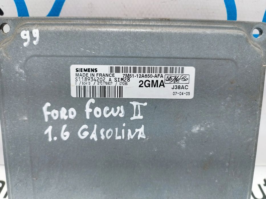 CENTRALINA ECU MOTOR FORD FOCUS II MK2 1.6i 100CV HWDA 7M5112A650AFA