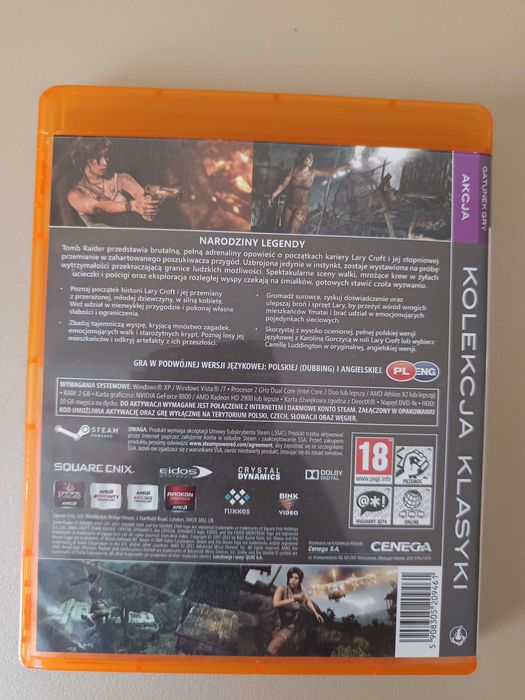 Tomb Raider gra PC | wersja polsko‑angielska | sprawna płyta