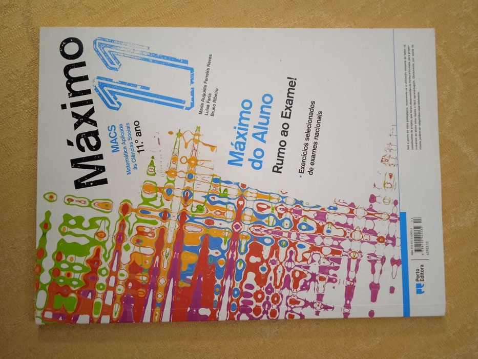Caderno - Máximo - Matemática Aplicada às Ciências  - 11.º Ano (NOVO)