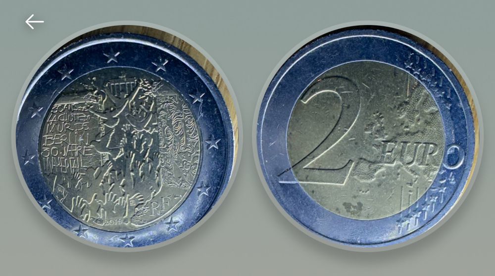 Moeda 2 Euros Muro Berlin 2019