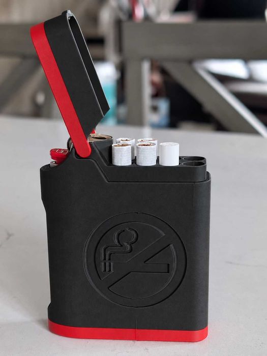 Estojo 8 cigarros + Isqueiro Bic