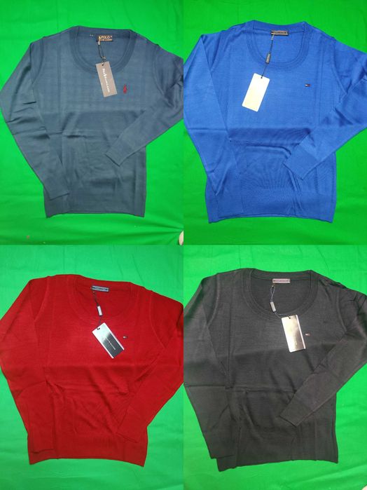 Sweter Damski Tommy Hilfiger Ralph Lauren nowośc gładkie