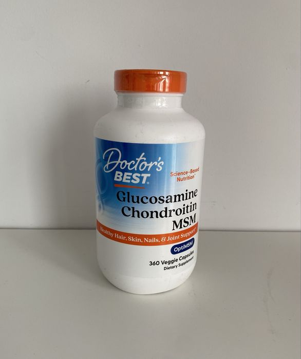 Doctor's Best, Glukozamina, chondroityna i MSM, 360 kapsułek