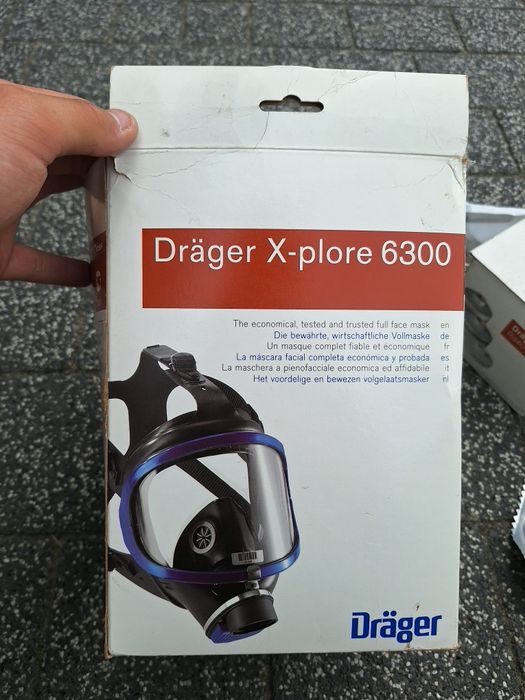 Maska Dräger X-plore 6300 z gwintem RD 40