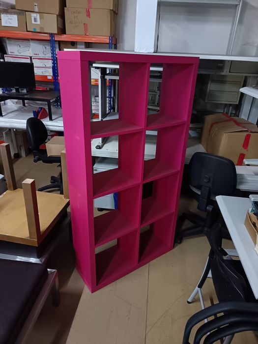 Estante cor de rosa