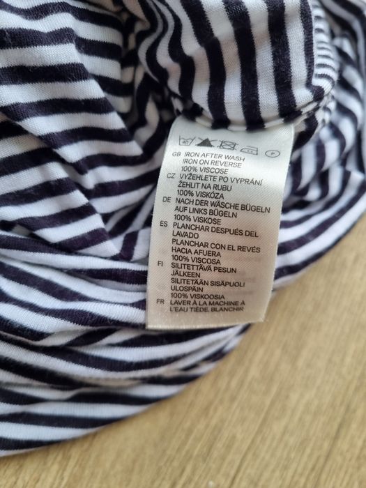 H&M sukienka czarno biała S