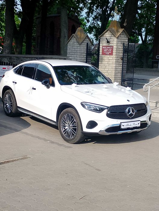 Samochód auto do ślubu Mercedes GLC Coupe BIAŁY nowy - OKAZJA