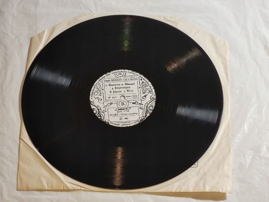 Lászlo Benko(Omega) - Lexikon. Export . 1982. LP. Vg
