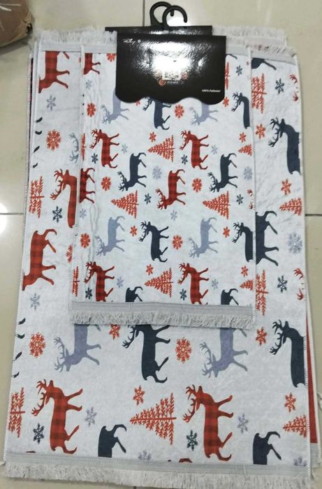 Dywan Świąteczny Dywany Dywaniki Świąteczne Renifery Dywanik Mata