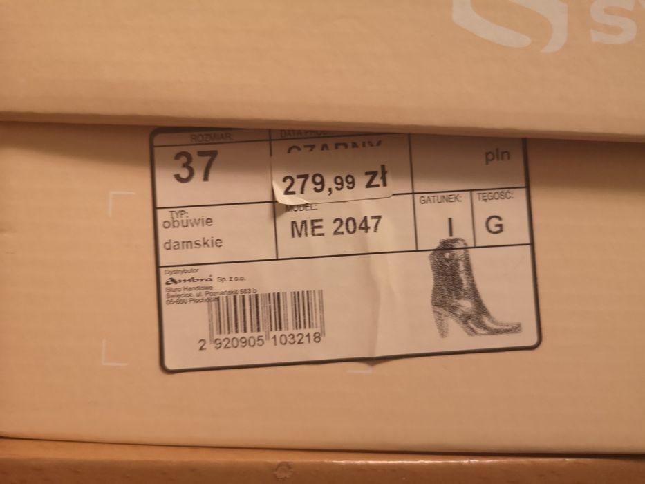 Buty damskie r37 skórzane Syrena