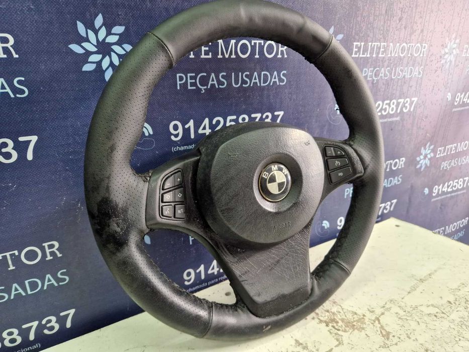 Volante usado pele com airbag BMW X5 E53 LCI