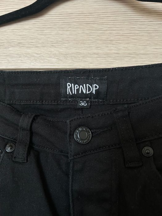 Чорні брюки Ripndip жіночі з котом в кишені, S-M