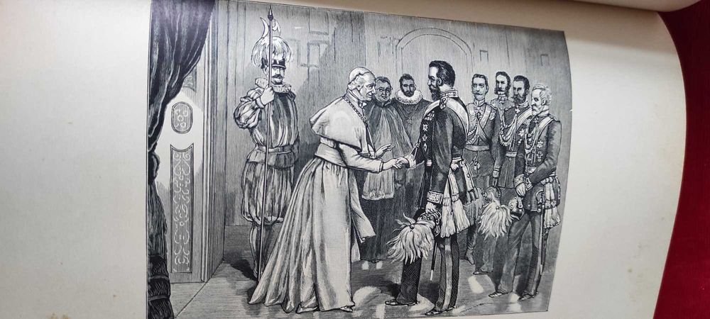 Старинный роскошный  фолиант. Римский Папа Лев XIII