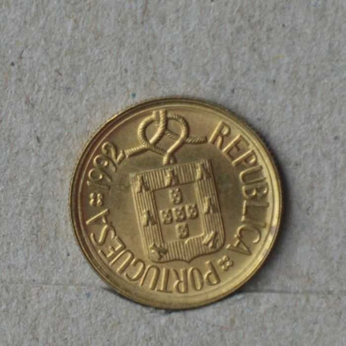 Portugal 1 escudo  1992 - H. Batista letra pequenina olx X10647