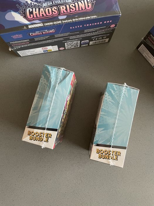 Conjunto 2x Chaos Rising ETBs 2x Booster bundle Ascended Heroes