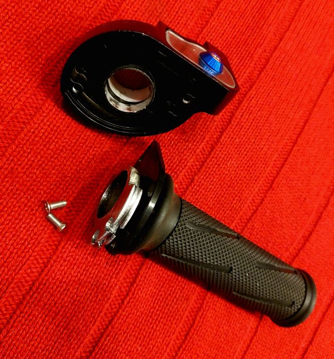 Ручка газу короткоходна з роликом на руль 25 мм МТ Дніпро Урал К750