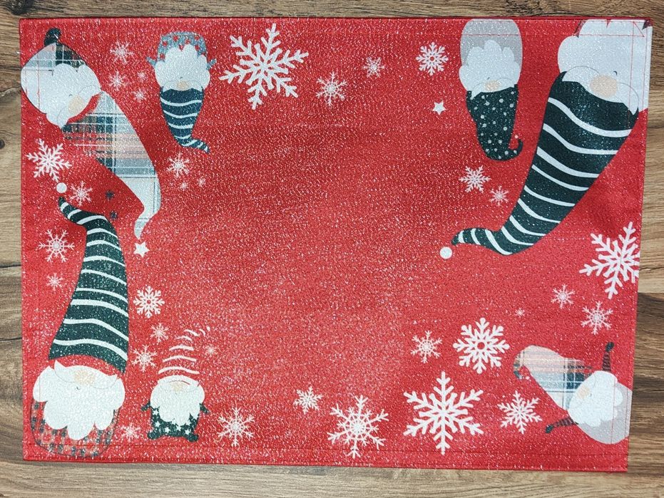 Podkładka Świąteczna na stół czerwona