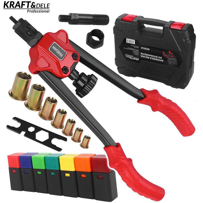 KRAFT&DELE Nitownica Do Nitonakrętek Zestaw M3-M12 79el KD3514
