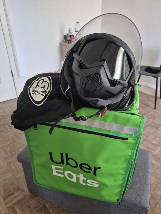 Capacet mota mochila