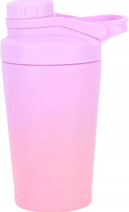Shaker proteinowy do białka GRADIENT 350ML stal nierdzewna koszyk owoc