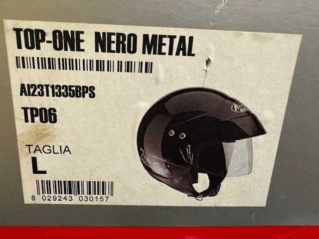 Kask Airoh otwarty Top-One czarny nowy rozmiar L