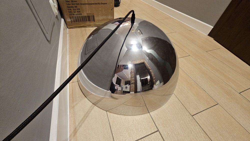Srebrna lampa wisząca Azzardo