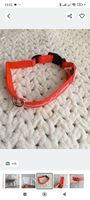 Шлея для собак ошийник  світлодіодний M і поводок іграшки для тварин