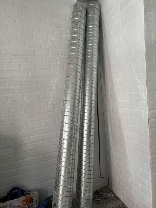 Tubos de ventilação Spiro 200mm – 3m com 4 abraçadeiras