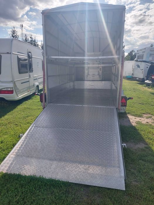 przyczepa do transportu koparki, quada, traktorka - Plandeka- Baos made in Germany