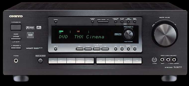 Amplificador/Receiver HiFi Onkyo TX-DS777 (c/ THX e entrada phono)