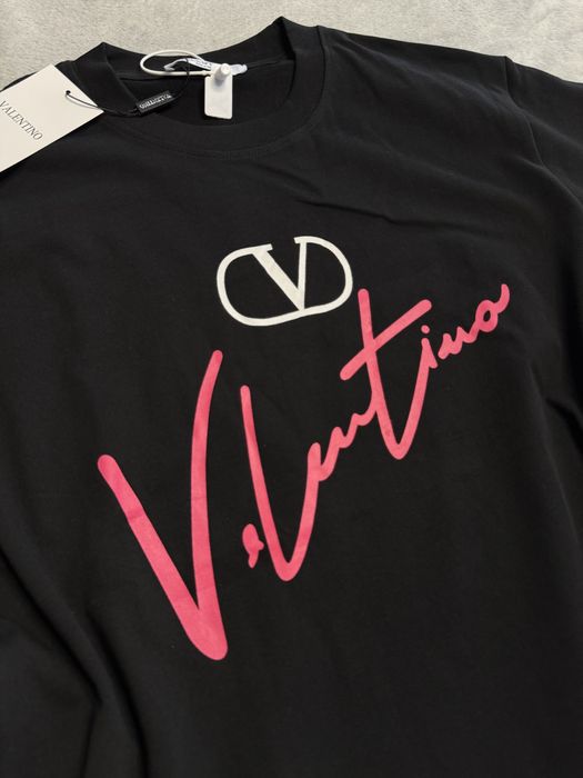 Czarny T-shirt Valentino rozmiar S