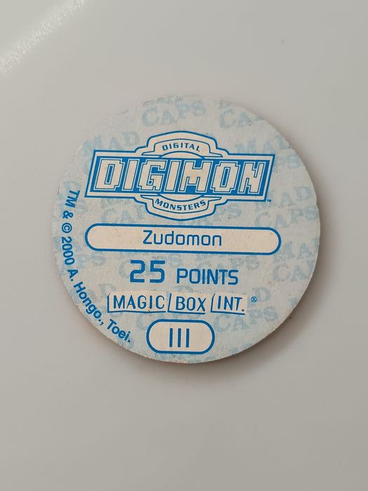 Tazo Digimon Zudomon – Ano 2000