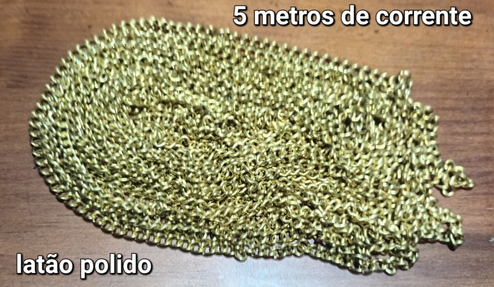 Corrente em latão polido