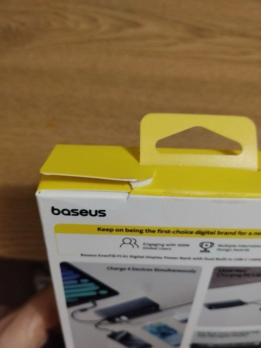 Power Bank Baseus 25000mAh 145W,  EnerFill FC41, для зарядки MacBook.