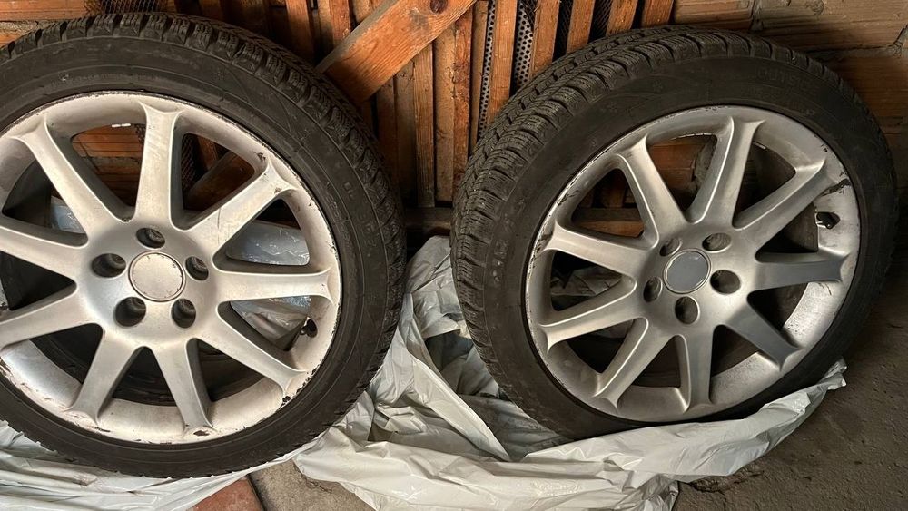 Koła zimowe VW 5*112 R17 225/45. Para opon 23 rocznik