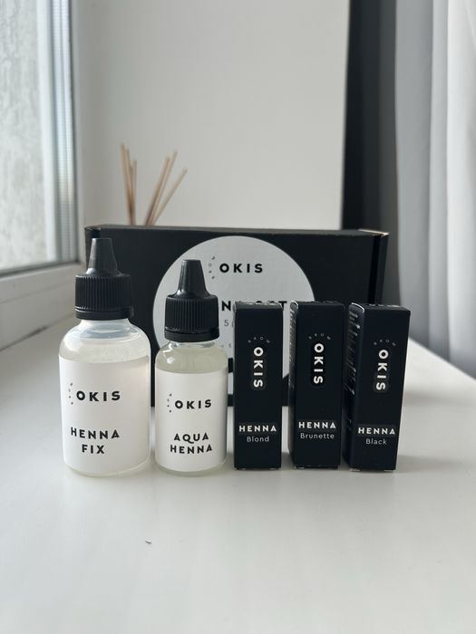 Набір хни для брів OKIS BROW Henna Set 5 pcs! НОВИЙ