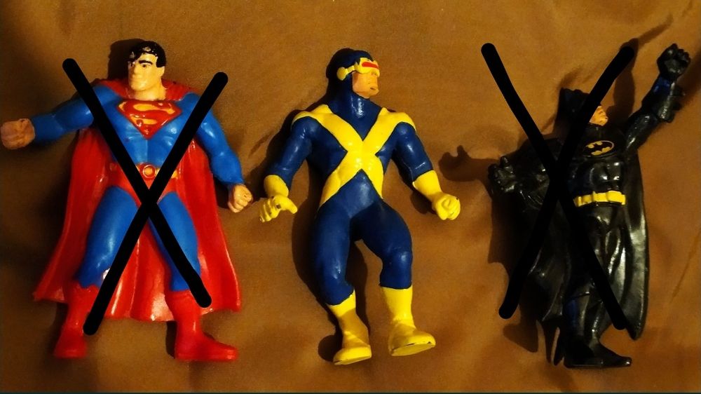 Super heróis PVC Marvel DC comics vintage