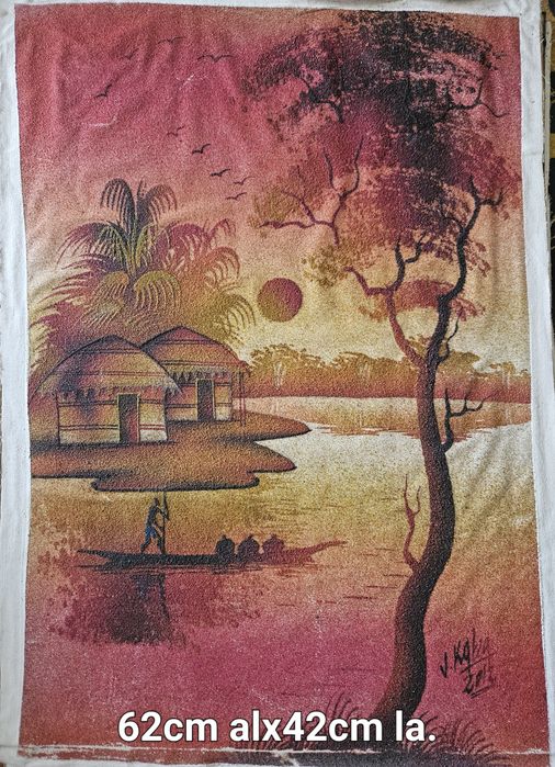 Pinturas de areia da Guiné e Congo