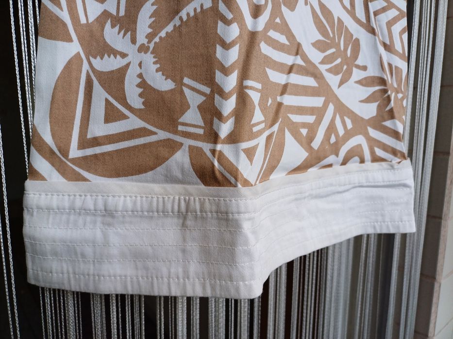 Vestido da Blanco, branco e bege, com motivos geométricos (36)